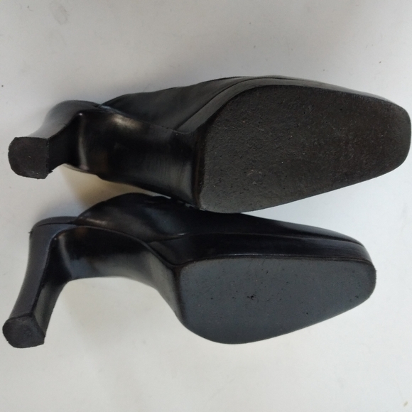 Stuart Weitzman mules black suede sz 8 - Picture 6 of 7